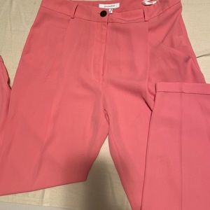 Pink pleat pants